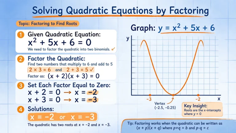 How to Solve Quadratic Equations by Factoring: A Step-by-Step Guide